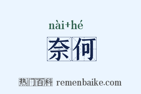 奈何是什么意思的图片
